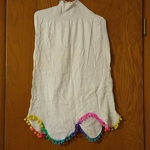 White pom-pom dress